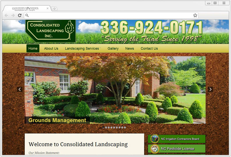 Consolidated Landscaping - The Clever Robot Inc.