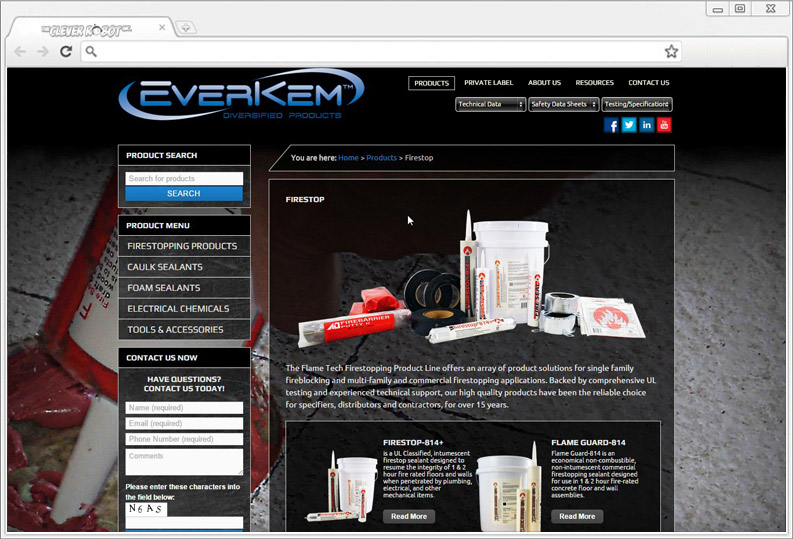 Everkem™ Diversified Products Website