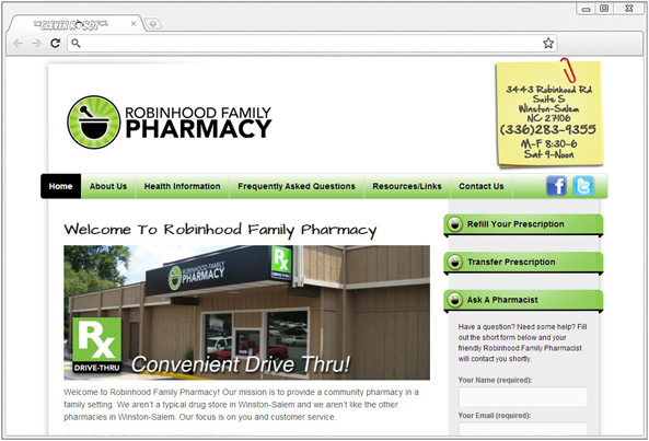 Robinhood Family Pharmacy - The Clever Robot Inc.