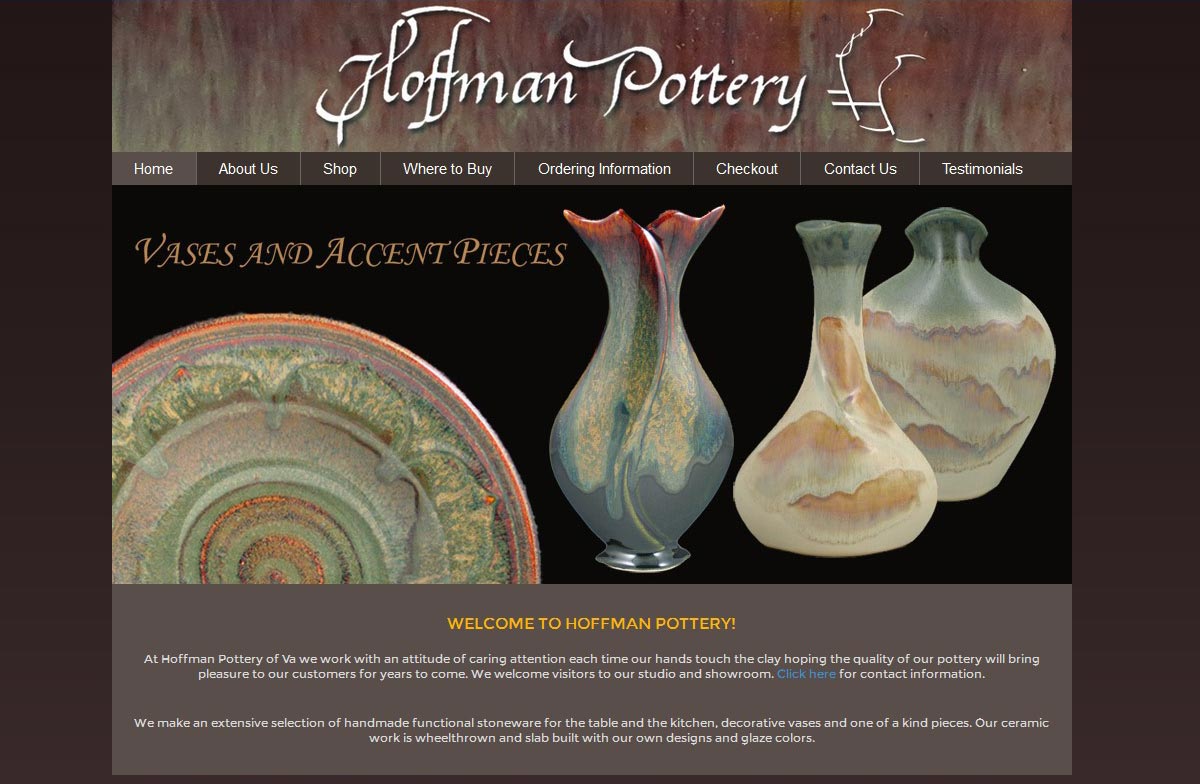 Hoffman Pottery Website