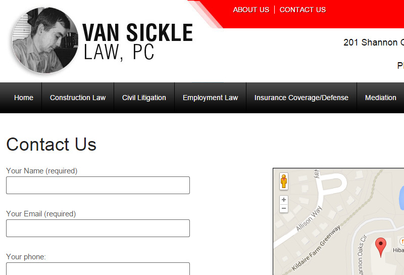 Van Sickle Law Contact Page