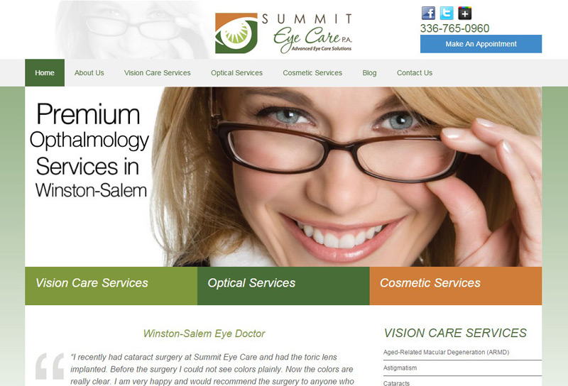 Summit Eyecare Website