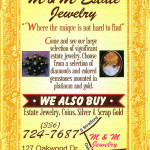 M & M Estate Jewelry Print Ad
