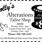 Polly's Alterations Print Ad