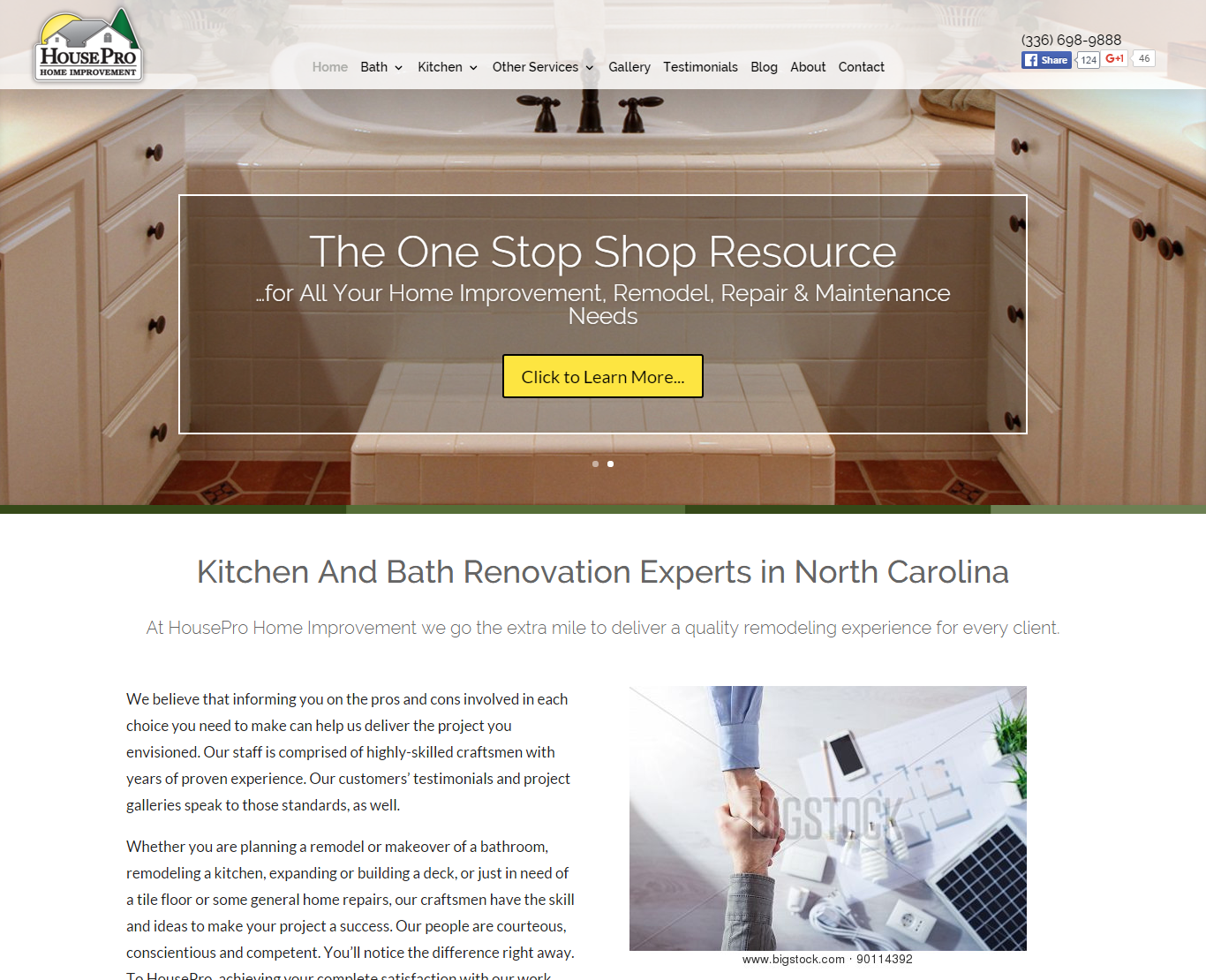 HousePro Home Improvement Website