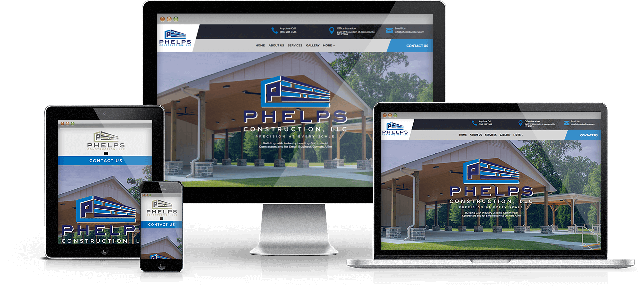 Phelps Builders Website Design - The Clever Robot Inc.